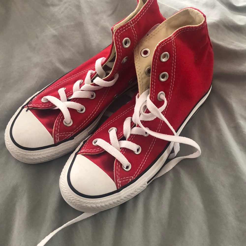 Brand new red converse